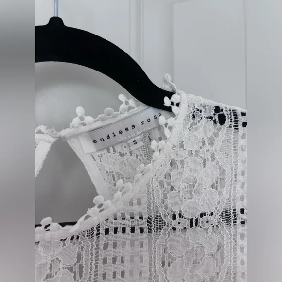 Endless Rose Bell Sleeve Mini Dress in White S - Picture 5 of 11